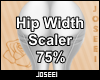 Hip Width Scaler 75%