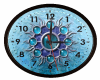 Blue Crystal Clock