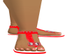 Red Butterfly Sandles