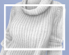 Cowl Neck White Sweater