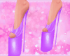 🫦 purple latex heels