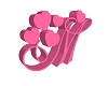 Pink Heart Letter M