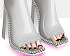 White Boot heels