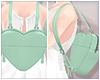 Heart Backpack - mint