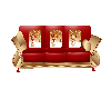 xmas sofa red & gold