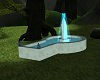 cool blue fountain