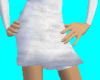 White Velvet Dress Skirt