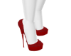 RED GOWN SHOES
