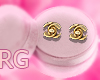 CN| gold lux earrings