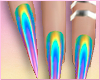 Rainbow Holo Nails