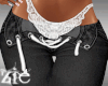 Bosslady Lace Jeans BLK