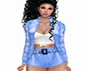 blue short set