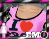 !EMO 80'S PINK TOP