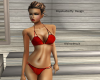 red swimsuit