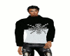 Black Snowflake Sweater