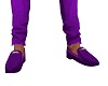 purple loafers