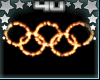 Flaming Olympic Rings