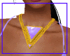 Gold Purple Necklace