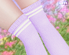 w. School Lilac Socks
