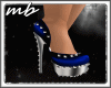 MB!*SPIKE BLUE SHOES*