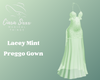Lacey Mint Preggo Gown