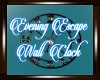 Evening Escape WallClock