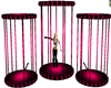 Pink/blk Dance Cages