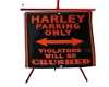 NO Parking Harley Sign