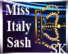 Miss Italy Sash 
