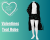 Valentines Teal Robe