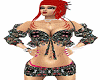 MINI SKIRT BLACK FLOWERS