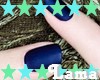 Beautiful dark blue nail
