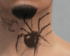 Neck Tattoo Spider