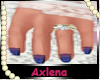 AXL Blue manacure dainty
