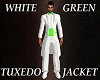 White Green Tuxedo Jacke