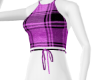 Purple Plaid Halter Top