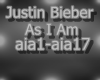 Justin Bieber As I Am