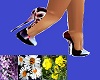 floral burgundy heels