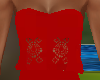 Red Lace Cutout Dress