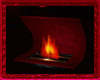 Red Modern Fireplace