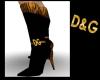 D&G Tiger Black Boots