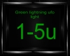 green lightning ufo