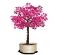 Dark pink lights tree