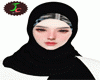 JC Black Pattern Hijab