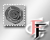 Rose (Black) Stamp