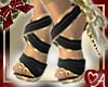 Girly Heels Black/Gold