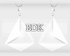(BDK)white earrings