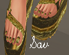 Tri-Gold Sandals