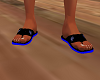 toxic blue sandals