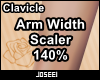 Arm Width Scaler 140%